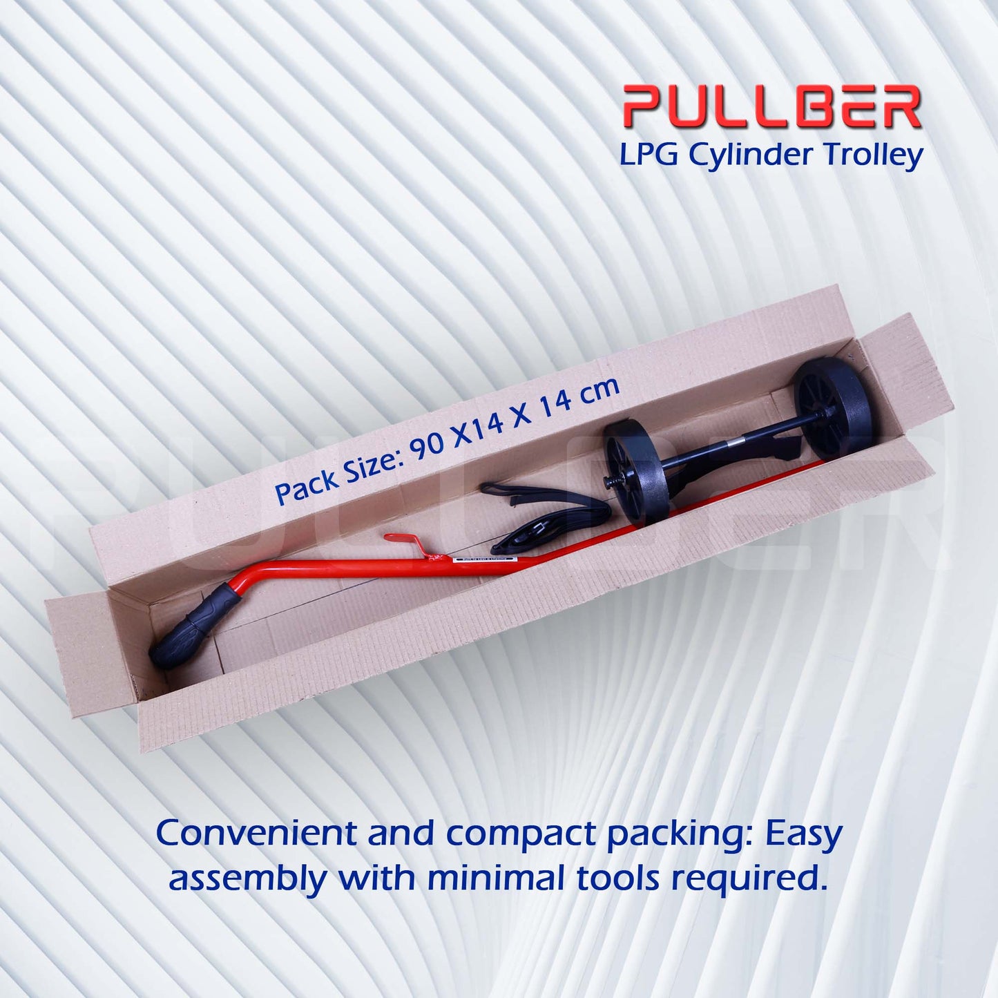 PULLBER EasyRoll Gas Cylinder Trolley - Effortless and Safe LPG Cylinder Handling for Everyone